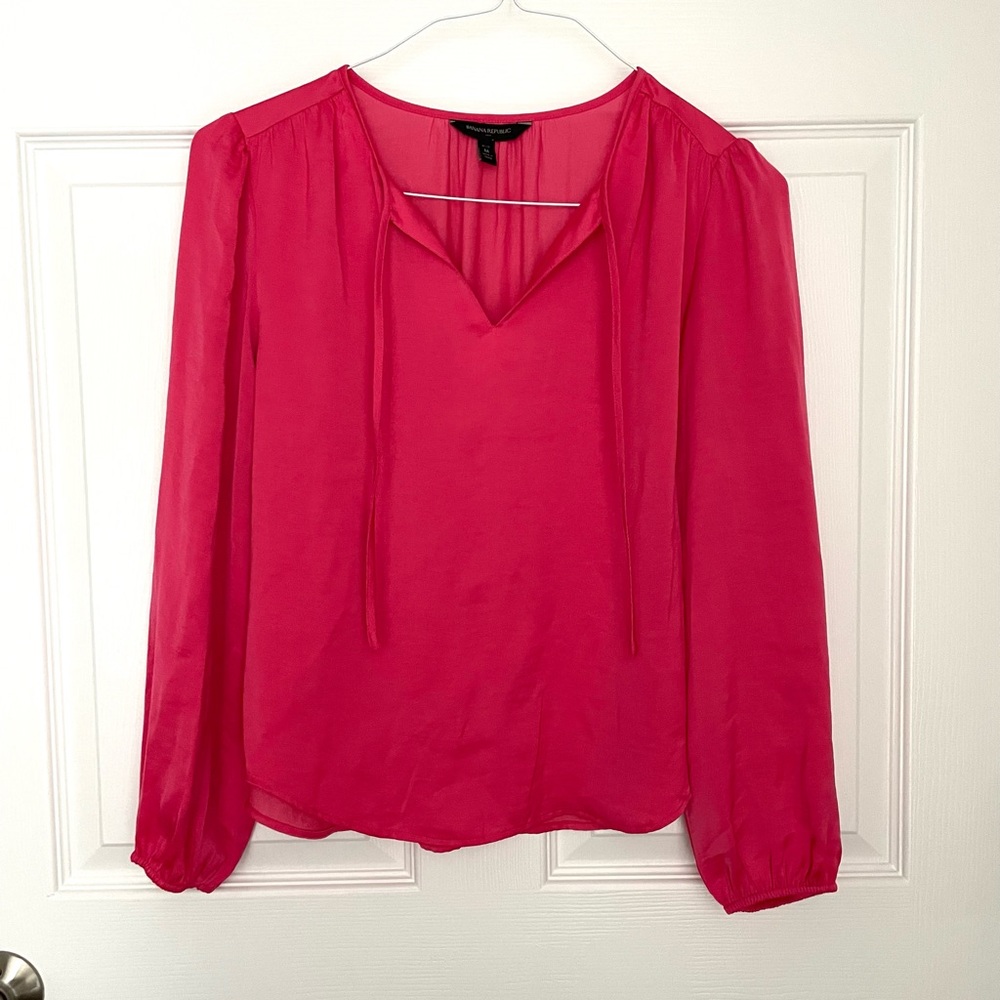 Banana republic long sleeve pink